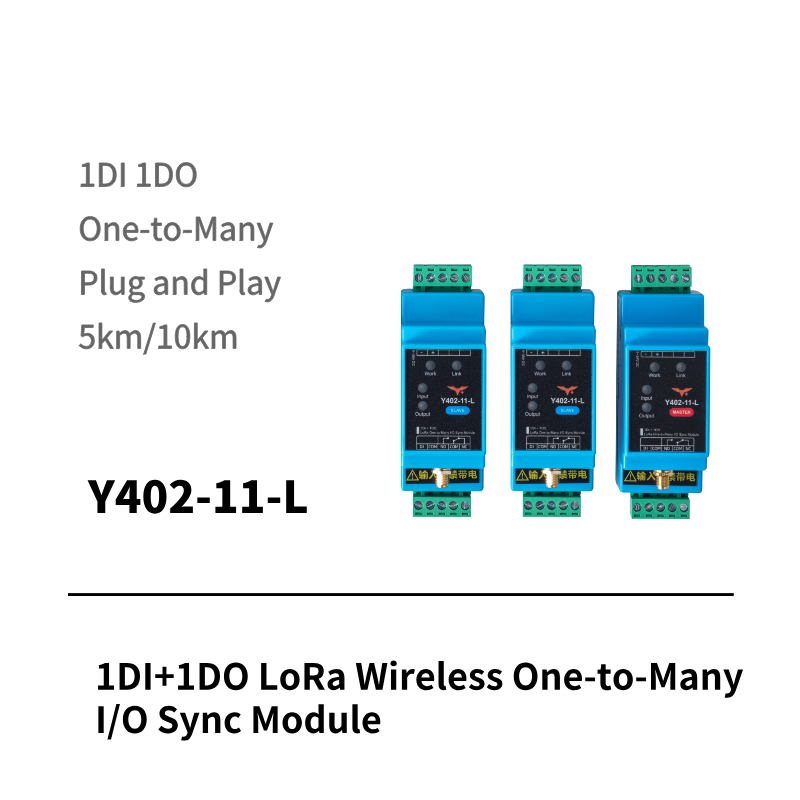 1DI+1DO LoRa Wireless One-to-Many I/O Sync Module