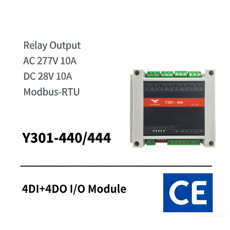 Y301-440/444 4DI+4DO +4AI I/O Module