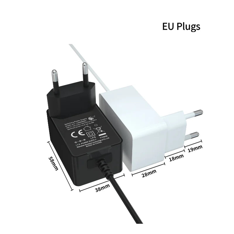 DC Adapter 12V1A New AC 100V-240V Converter Adapter DC EU/UK/US/AU/KR Plug