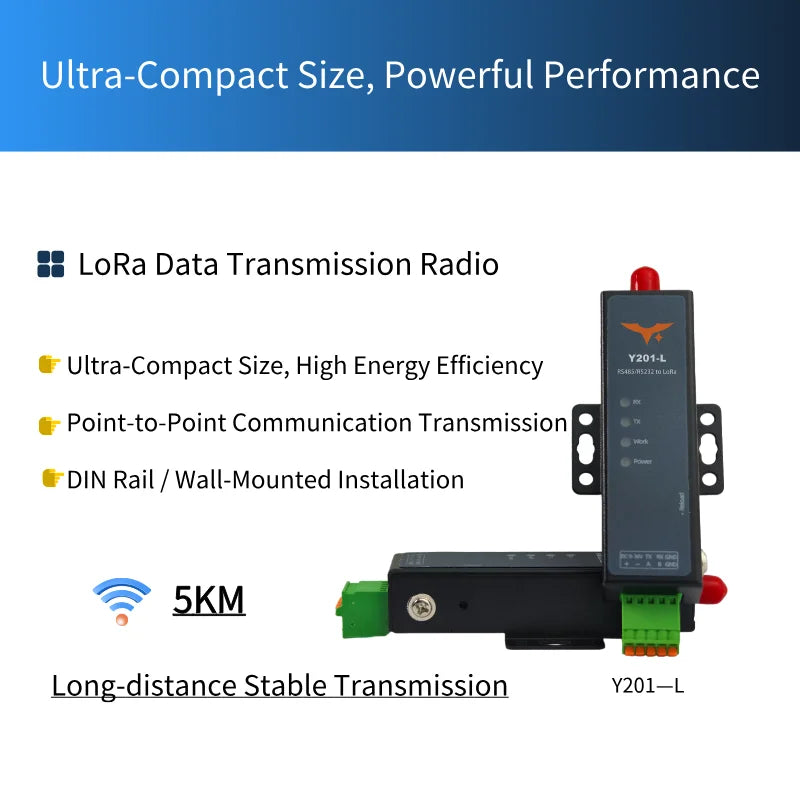 Y201-L Serial to LoRa Converter