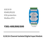 Y301-600/800/G00 6/8/16-Channel Isolated Digital Input Module