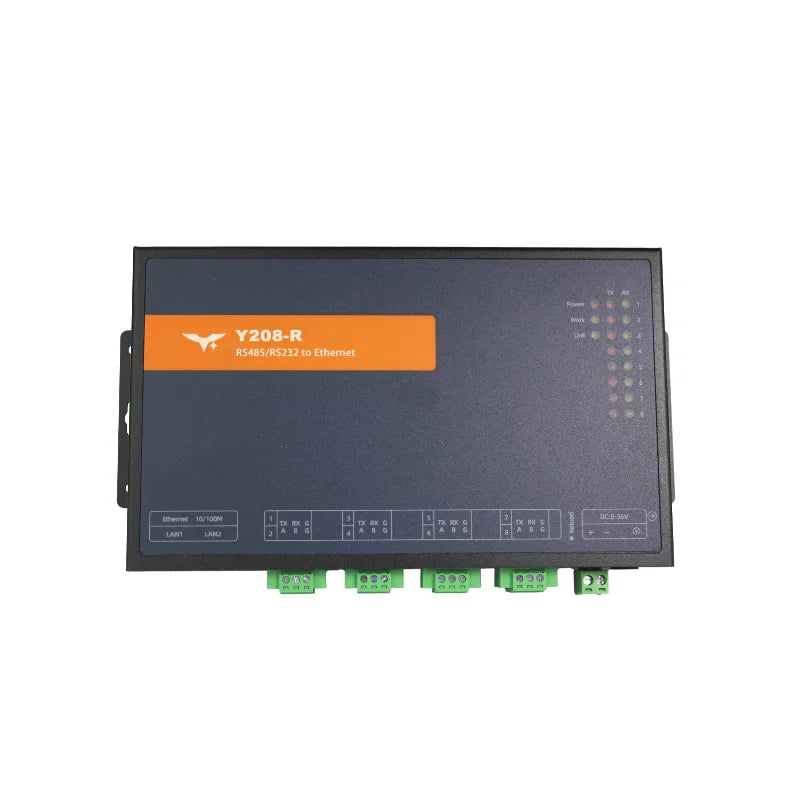 Y208-R 8 Ports Serial to Ethernet Converter