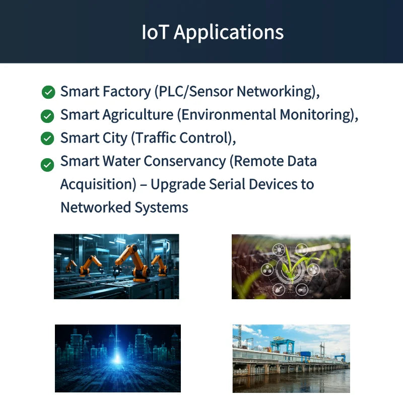Y204-R 4 Ports Serial to Ethernet Converter