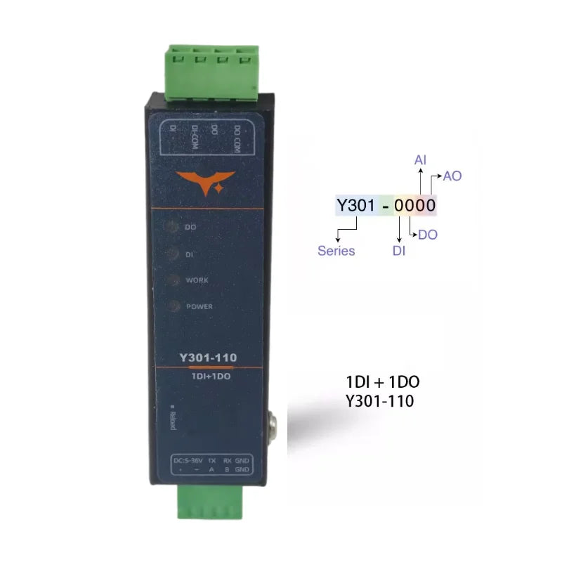 Y301-110/200/020  1DI+1DO/2DI/2DO  I/O Module