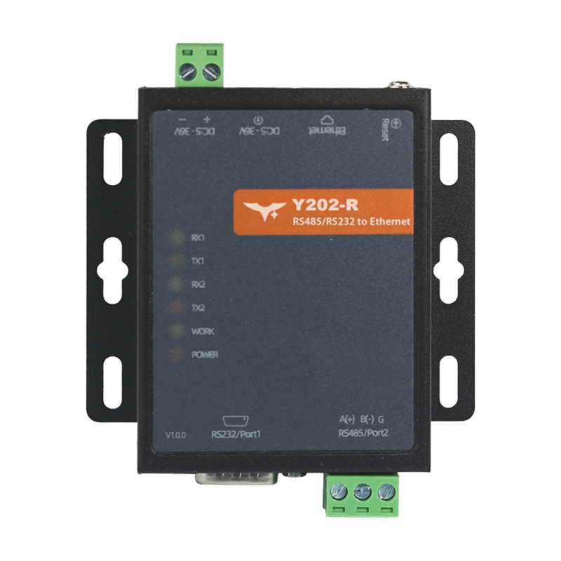 Y202-R 2 Ports Serial to Ethernet Converter