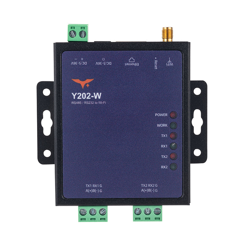 Y202-W 2 Ports Serial to Wi-Fi Converter