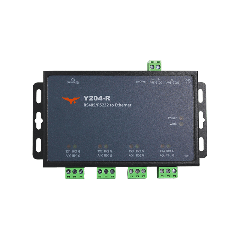 Y204-R 4 Ports Serial to Ethernet Converter